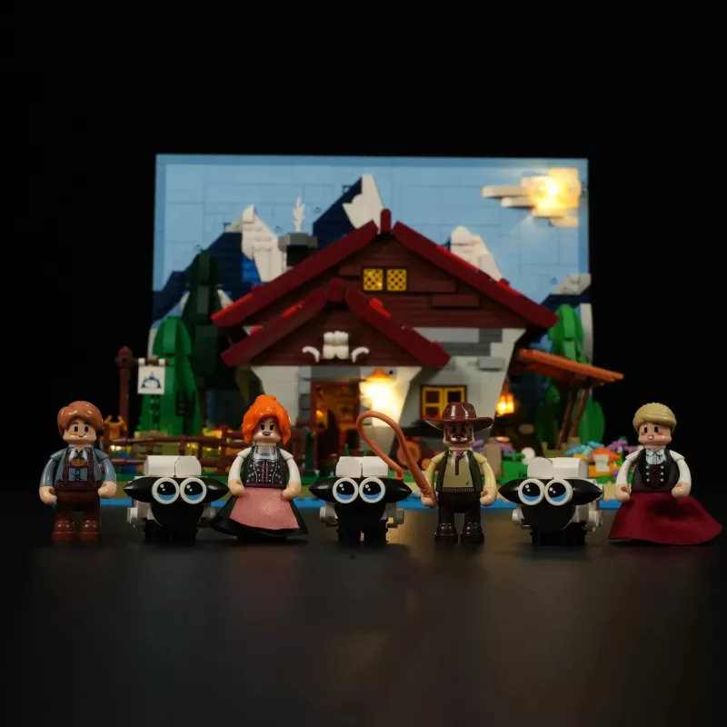 Zestaw oświetlenia LED Lumibricks do LEGO Ideas A-Frame Cabin (Set 21338) - Shepherd's Hut