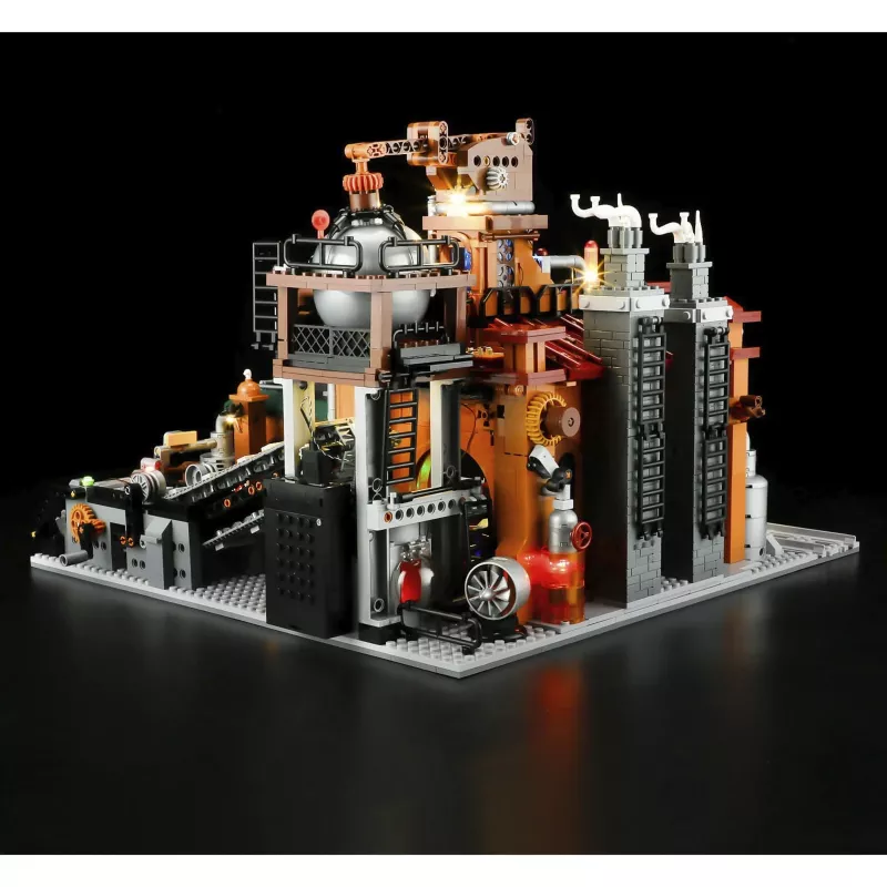 Zestaw klocków konstrukcyjnych Lumibricks Steampunk Erzfabrik z oświetleniem LED