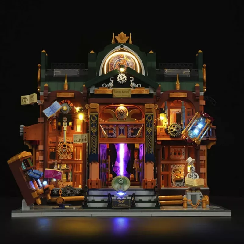 Lumibricks Steampunk Time Rift Library DIY Miniature Book Nook Kit