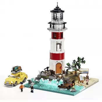 Zestaw klocków konstrukcyjnych Lumibricks Sunrise Lighthouse z oświetleniem LED