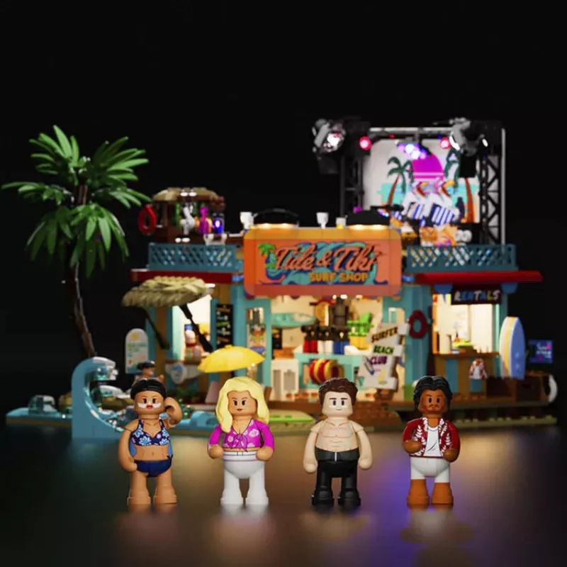 Zestaw klocków Lumibricks Surfshop z podświetleniem