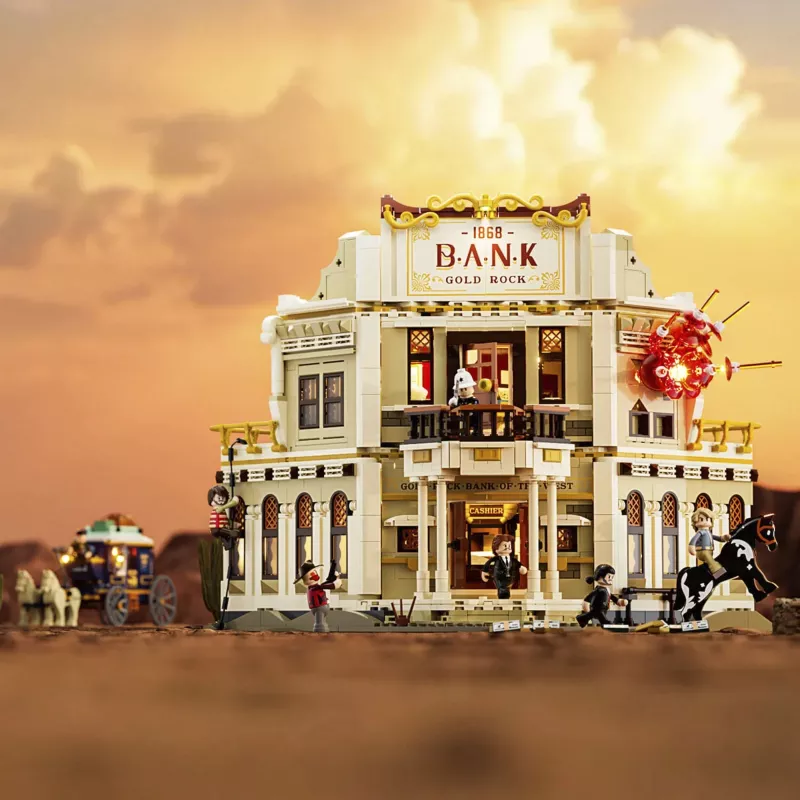 Zestaw konstrukcyjny Lumibricks Western Bank Heist 1050 elementów