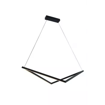 Lampa wisząca 32W LED czarna 1920lm