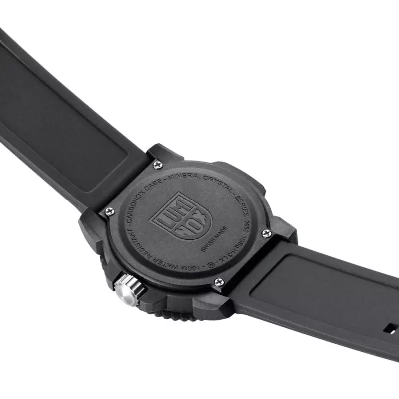 LUMINOX Atacama Field Automatic 1900 Series X2.2057 Zegarek męski 44mm Czarna tarcza Czarny pasek skórzany