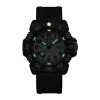 LUMINOX Atacama Field Automatic 1900 Series X2.2057 Zegarek męski 44mm Czarna tarcza Czarny pasek skórzany