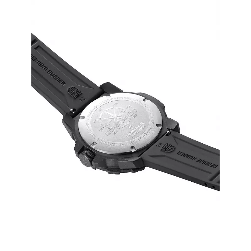 Zegarek męski Luminox Atacama Field Day Date XL.3321 45mm czarna tarcza czarny pasek skórzany