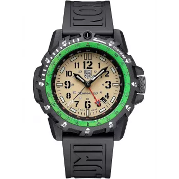 Zegarek męski Luminox Atacama Field Day Date XL.3321 45mm czarna tarcza czarny pasek skórzany