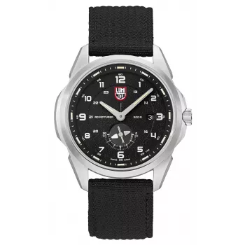 Zegarek męski LUMINOX Atacama Field Automatic 1760 Series XL.1761 - 45mm, szwajcarski automatyczny, czarna tarcza, brązowy pasek skórzany