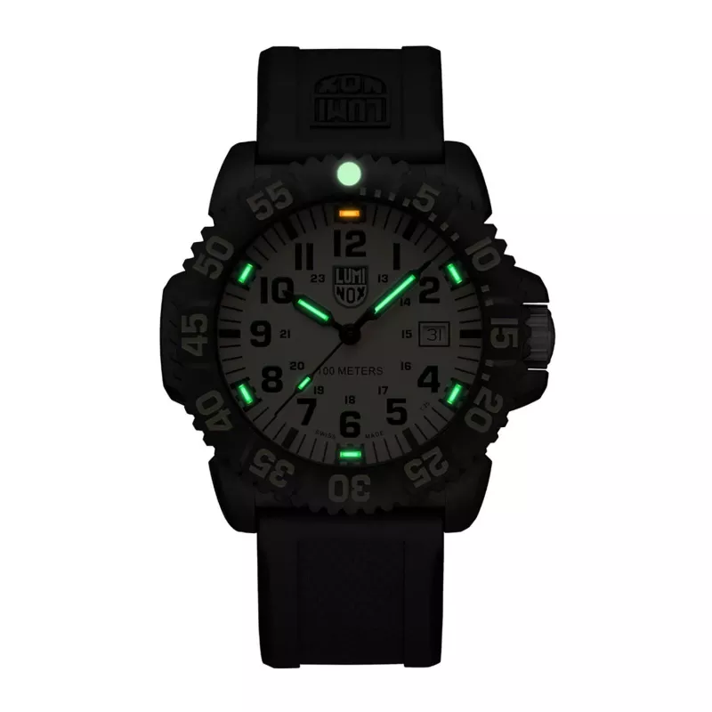 LUMINOX Zegarek męski X2.2055.1 Automatyczny 44mm Brązowa skóra