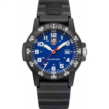 Zegarek męski Luminox XS.0323.L 44mm Swiss Quartz z niebieską tarczą i czarnym gumowym paskiem