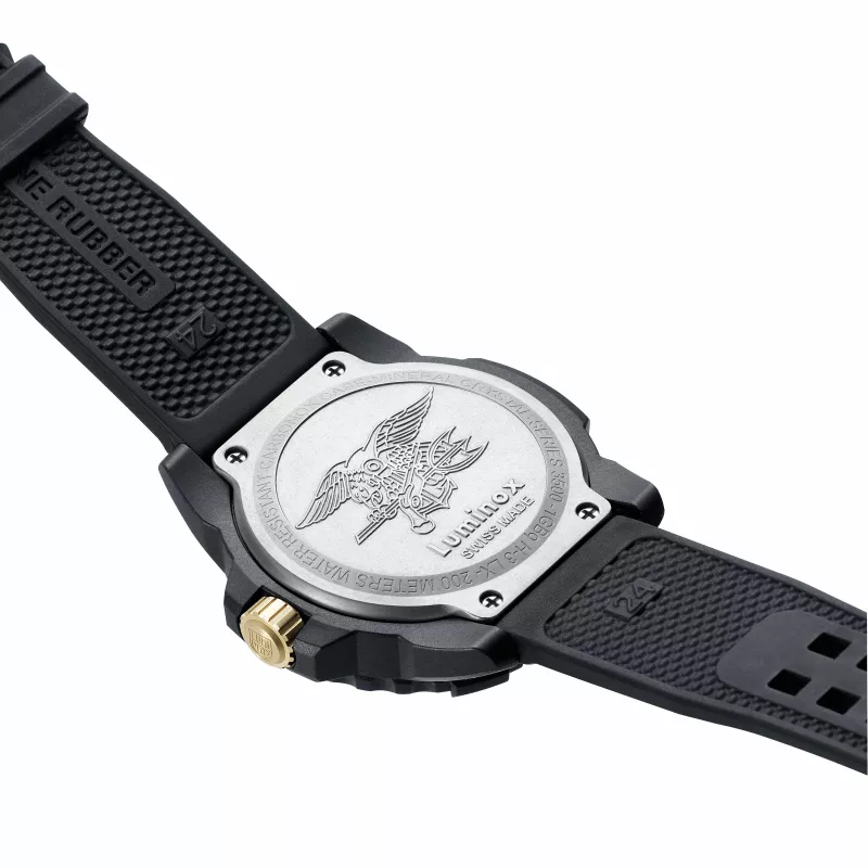 Zegarek męski Luminox Navy SEAL 3500 Series XS.3508.GOLD 45mm Swiss Quartz