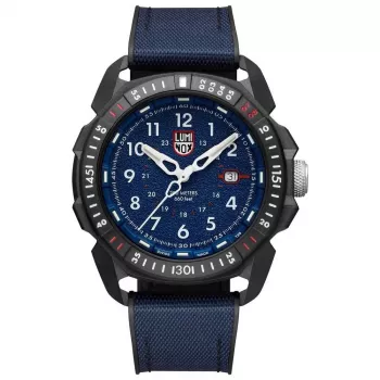 Luminox XL.1003.ICE ICE-SAR Arctic 1000 Series Zegarek męski 46mm Niebieska tarcza Niebieski pasek gumowy