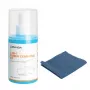 LUMIVIDA HS084912 Zestaw do czyszczenia ekranów – 200 ml spray bezalkoholowy, ściereczka z mikrofibry 20x20 cm i miękka szczoteczka do LCD, LED, OLED, Plasma, laptopów, monitorów, smartfonów, tabletów, aparatów fotograficznych i okularów