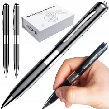 LUXURY-GOODS Mini Spy Pen Voice Recorder USB Flash Drive 15H HQ with Eavesdropping Detection