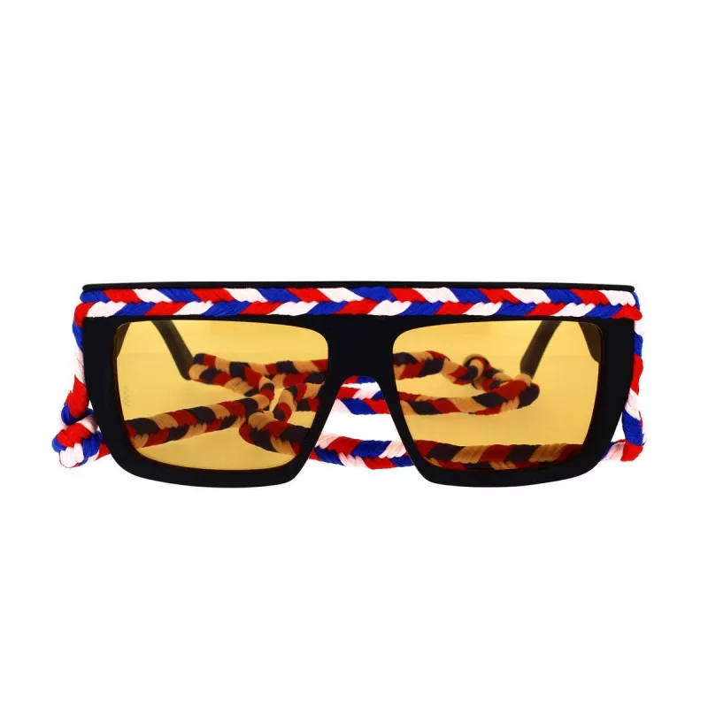 Okulary przeciwsłoneczne M Missoni dla kobiet MMI0086S807 Czarny Szary Kwadratowe Acetat 57mm
