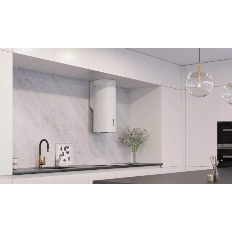 MAAN Elba 2 W835 Okap ścienny Biały 80 cm