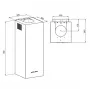 Okap kominowy ścienny MAAN Ponza W 830 Copper Gloss