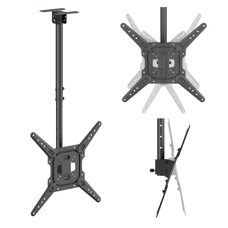 Maclean MC-174 Uchwyt sufitowy do telewizorów 23-55 cali, 35 kg, VESA 400x400, czarny
