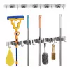 Maclean MC-185 Organizer narzędziowy na ścianę do narzędzi ogrodowych i mopów, stal, 60 cm, obciążenie 20 kg, z haczykami