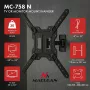 Maclean MC-758 N Stały uchwyt ścienny do telewizorów i monitorów 23-65 cali, 30 kg, VESA 400x400, czarny