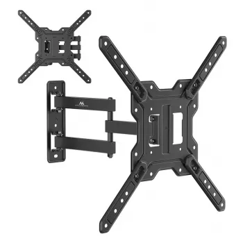 Maclean MC-759 N Stały uchwyt ścienny do telewizora/monitora 23–65 cali, 30 kg, VESA do 400x400, czarny