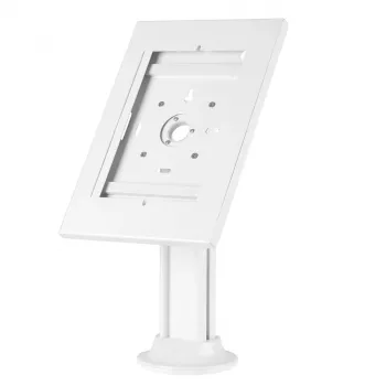 Maclean MC-908W Bezpieczny uchwyt stojakowy na tablet z zamkiem kluczowym, dla tabletów 9.7-10.5 inch, biurkowy, czarny