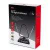 Maclean MCTV-963 High Gain Indoor Aerial Antenna Low Noise Digital Analog Freeview FM DVB Strong 45dB DVB-T/T2 H.265 HEVC