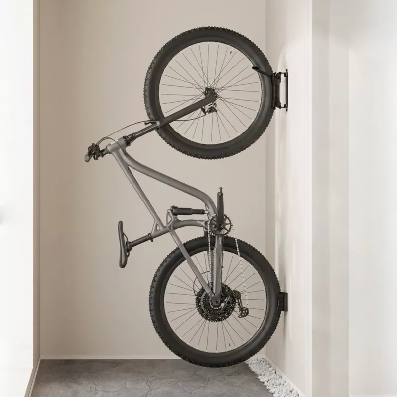 Maclean Wall-Mounted Bike Rack / Hanger, max. load 35 kg, adjustable tilt angle, steel, MC-171