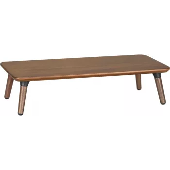 Maclean Drewniana podstawka pod monitor / laptop, (500x240x120mm), czarny orzech, maks. 20kg, MC-930