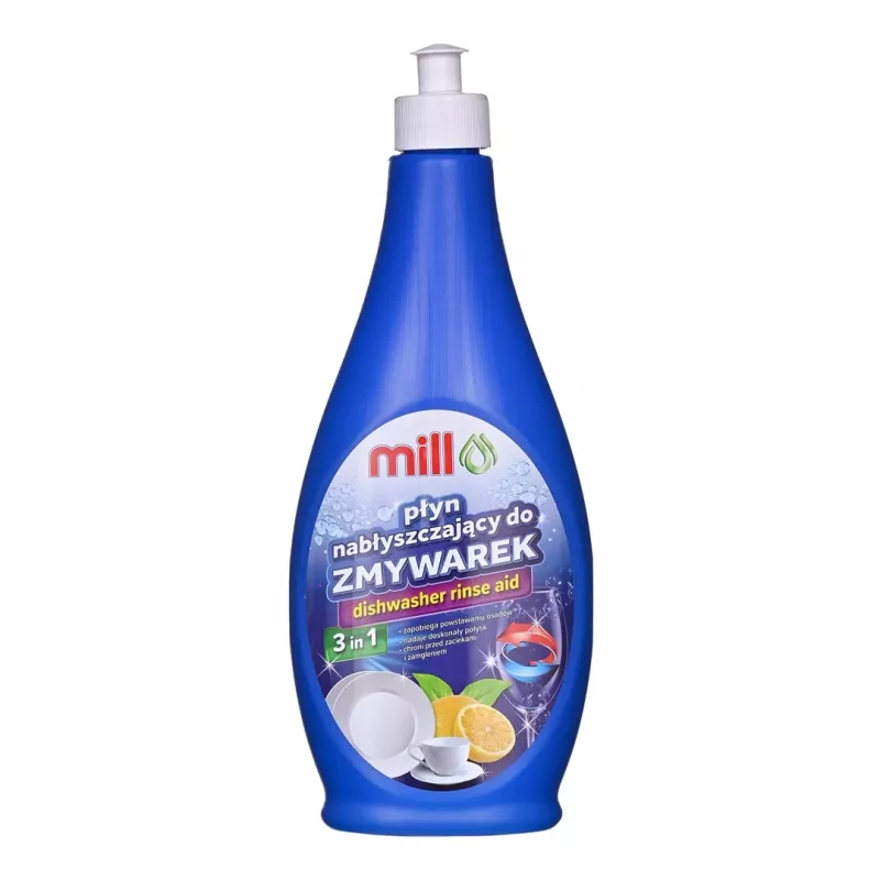 MADONIS Mill Zestaw detergentów do zmywarki - 3 sztuki (płyn do mycia naczyń cytrynowy, płyn do zmywarki, sól)