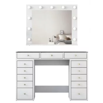 Stolik do makijażu Kalune Design BJ118 - 2789 Biały