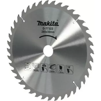 Makita D-77322 Efficut Tarcza do piły tarczowej 165mm x 20mm otwór, 56T TCT, precyzyjne cięcie drewna
