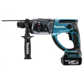 Makita DHR202RTJ 18V LXT Bezprzewodowy Młot Kombinowany – SDS-Plus, Zestaw 2x5.0Ah z Ładowarką i Walizką Makpac