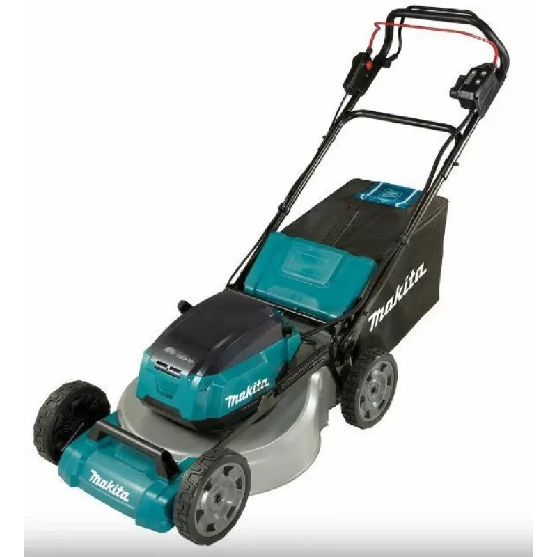 Makita DLM465PT4 36V (2x18V) LXT Bezszczotkowa Kosiarka Pchana 46cm z 4x5.0Ah Akumulatorami i Podwójną Ładowarką