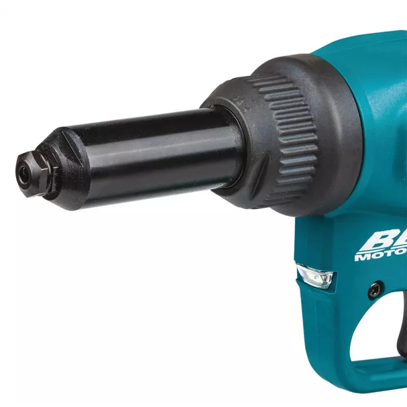 Makita DRV150ZJ 18V LXT Bezszczotkowe Akumulatorowe Narzędzie do Nitów (Samo Narzędzie, 10 kN, 2.4-4.8 mm, Walizka Makpac)