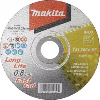 Tarcza tnąca Makita E-22953 125 mm, 1 sztuka, tlenek glinu, 80 m/s