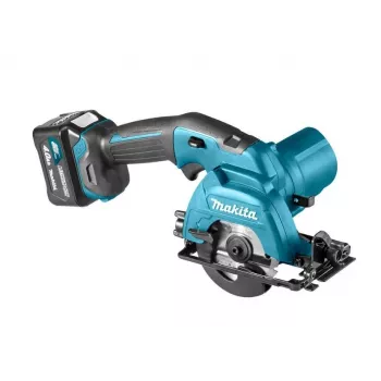 Makita HS301DSME Akumulatorowa pilarka tarczowa 12V Max CXT 85mm z 2 akumulatorami 4.0Ah, ładowarką i walizką Makpac