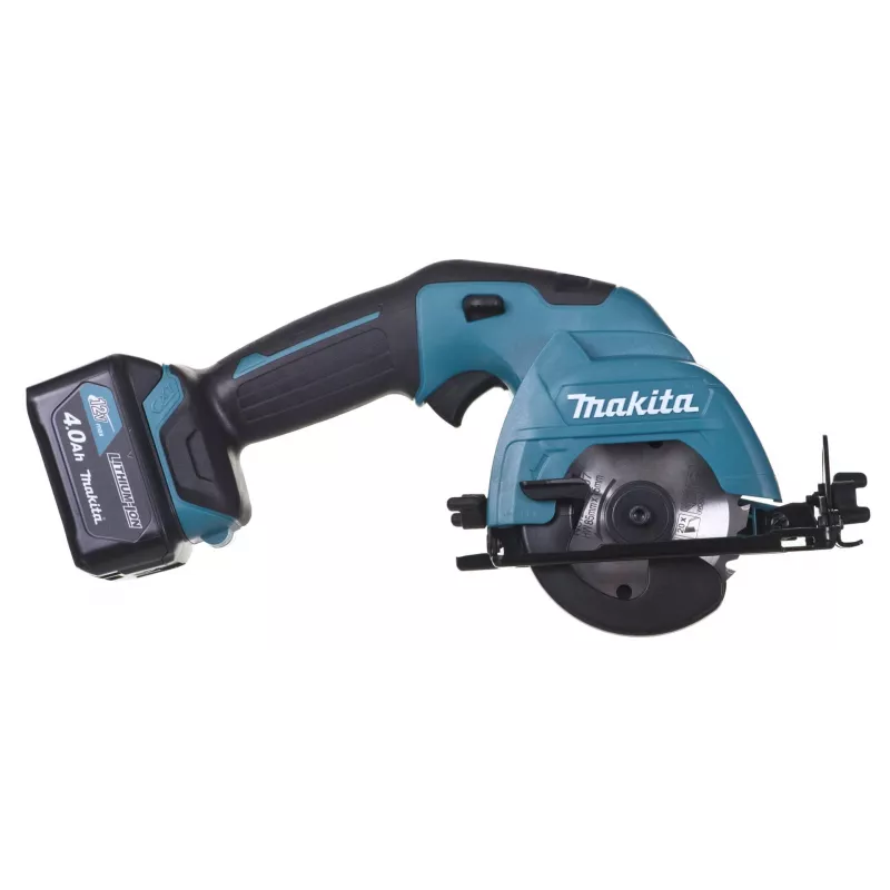 Makita HS301DSME Akumulatorowa pilarka tarczowa 12V Max CXT 85mm z 2 akumulatorami 4.0Ah, ładowarką i walizką Makpac