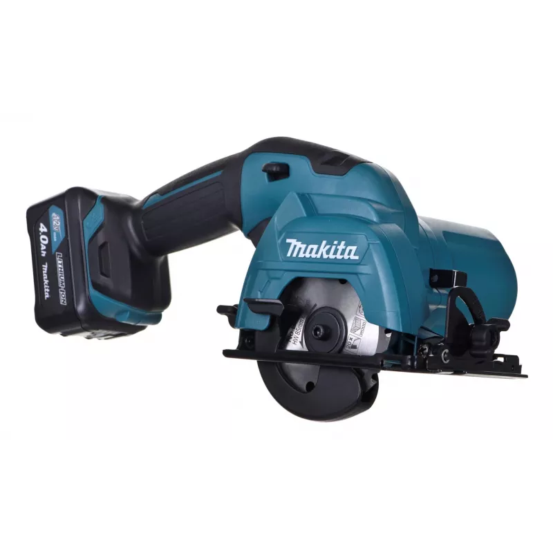 Makita HS301DSME Akumulatorowa pilarka tarczowa 12V Max CXT 85mm z 2 akumulatorami 4.0Ah, ładowarką i walizką Makpac