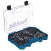 Makita ME-15126 Akumulatorowy młotowiertarko-wkrętarka 18V LXT w zestawie z 70-częściowym zestawem bitów, 2 akumulatorami, ładowarką i twardą walizką