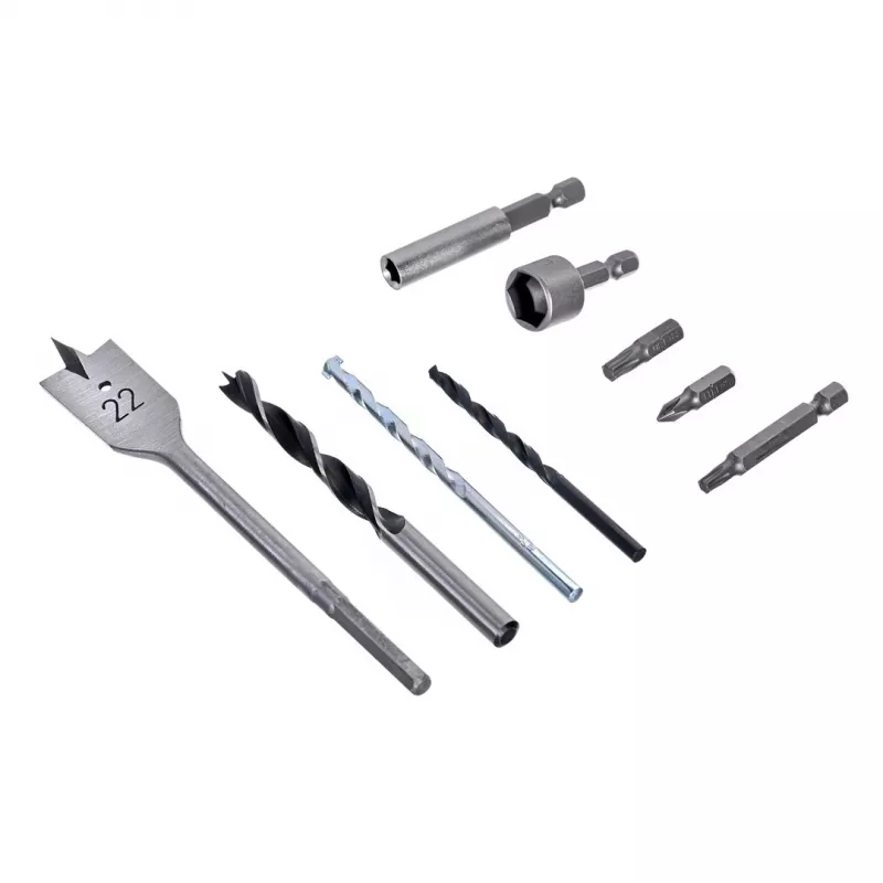 Makita ME-15126 Akumulatorowy młotowiertarko-wkrętarka 18V LXT w zestawie z 70-częściowym zestawem bitów, 2 akumulatorami, ładowarką i twardą walizką