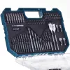 Makita ME-15126 Akumulatorowy młotowiertarko-wkrętarka 18V LXT w zestawie z 70-częściowym zestawem bitów, 2 akumulatorami, ładowarką i twardą walizką