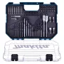 Makita ME-15126 Akumulatorowy młotowiertarko-wkrętarka 18V LXT w zestawie z 70-częściowym zestawem bitów, 2 akumulatorami, ładowarką i twardą walizką
