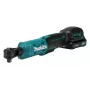 Makita WR100DSA 12V CXT Bezprzewodowy klucz grzechotkowy 1/4 cala i 3/8 cala, 47,5 Nm, bateria 2,0 Ah, ładowarka, oświetlenie LED