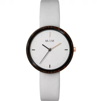 Zegarek unisex MAM Ferra MAM658 33mm Srebrny Czarny