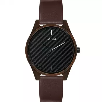 MAM MAM620 Unisex Watch 40mm Sustainable Teak Wood Japanese Quartz