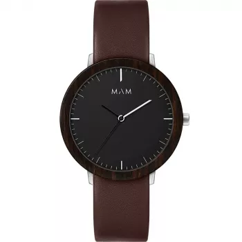 MAM MAM627 Zegarek Unisex 39mm Czarna Tarcza Czarna Bransoleta Mesh Miyota Quartz