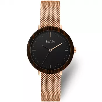 MAM MAM675 Unisex Analog Watch 33mm Rose Gold