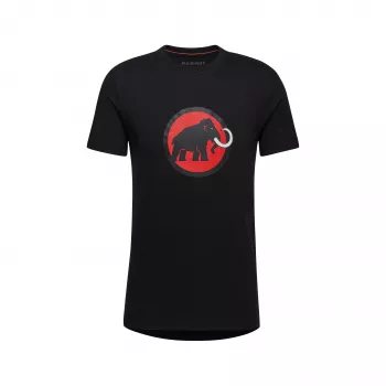 Mammut Classic Męski T-shirt z Bawełny Organicznej - Czarny - Rozmiar M