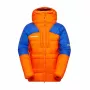 Mammut Eiger Nordwand Pro Down Parka męska – Eiger Orange / Eiger Blue, 800-Fill puch gęsi, Pertex Quantum